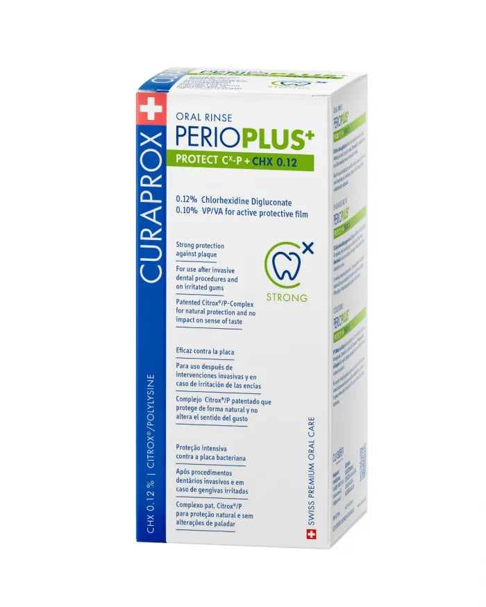 PERIO PLUS PROTECT skalavimo skystis su 0,12% chlorheksidino, 200ml