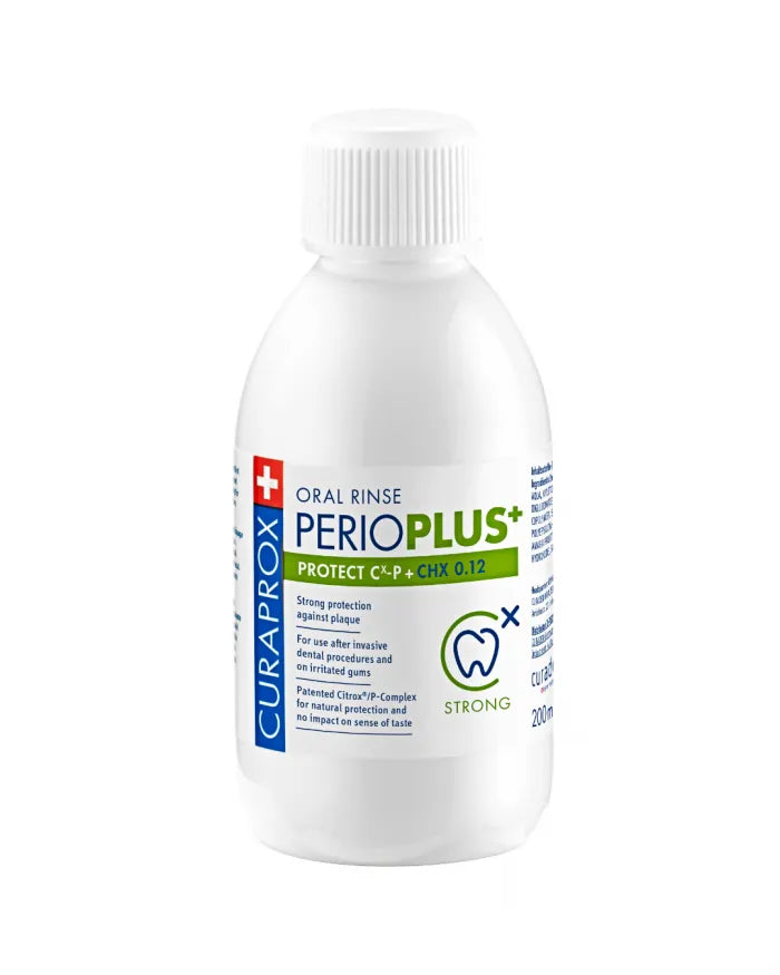 PERIO PLUS PROTECT skalavimo skystis su 0,12% chlorheksidino, 200ml