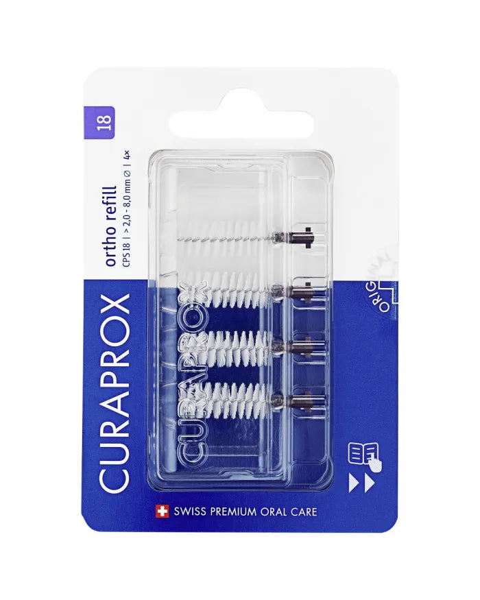 Tarpdančių šepetėlių papildymas ortho, dydis 14, 4 vnt.